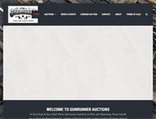 Tablet Screenshot of gunrunnerauctions.com
